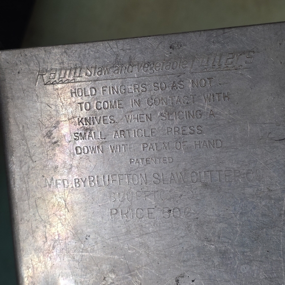 Vintage Rustic Kitchen Utensil | Rapid Slaw and Vegetable Cutter | Bluffton, OH - Picture 2 of 8